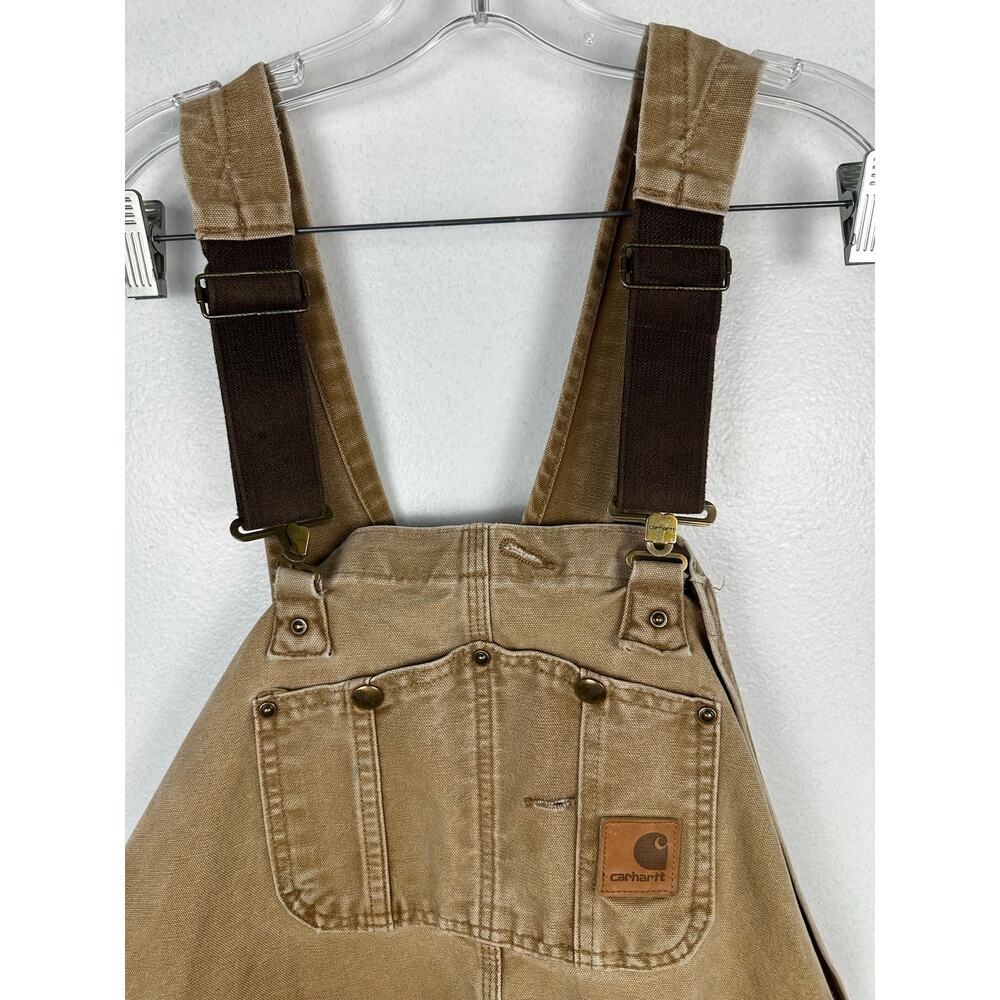 Carharttt Vintage R06 211 Men's double-knee bib overalls duck canvas 50 x 32 - Picture 11 of 11